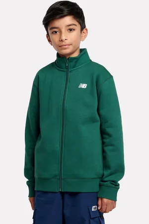 New Balance Boys Brush Back Small Logo Funnel Neck Hoodie10