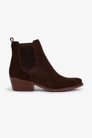 PENELOPE CHILVERS Rove Suede Chelsea Chocolate BootsEU 37 (UK 4)