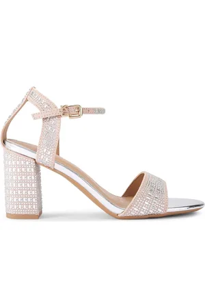 Kurt Geiger Silver Chrome Fleur BLING2 SandalsEU 38 (UK 5)