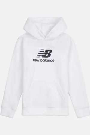 New Balance Boys Brush Back Stacked Logo Hoodie10