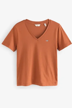 GANT 100% Cotton Shield V-Neck T-ShirtXS