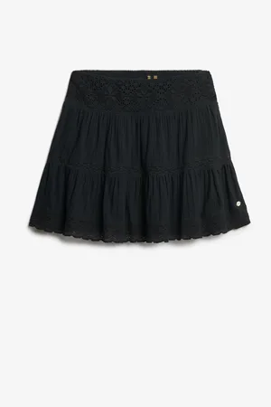 Superdry Ibiza Lace Mix 100% Cotton Mini Skirt42