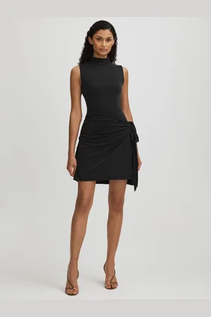 GOOD AMERICAN Jersey Wrap Front Mini DressXL