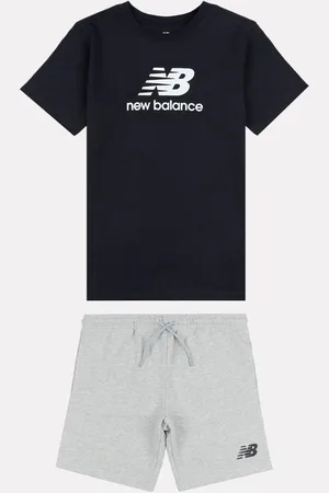 New Balance Zestaw chłopięcy z logo, w 100% z bawełny: koszulka i szorty110116 cm