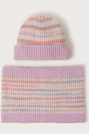 Monsoon Space Dye Knit Beanie and Snood Set6