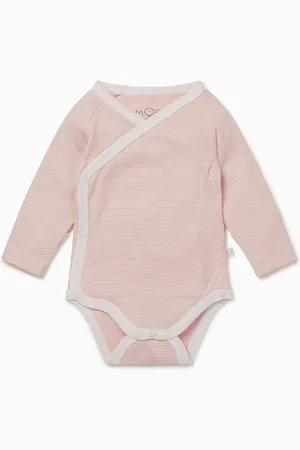 Mori Organic Cotton & Bamboo Long Sleeve Kimono Bodysuit9