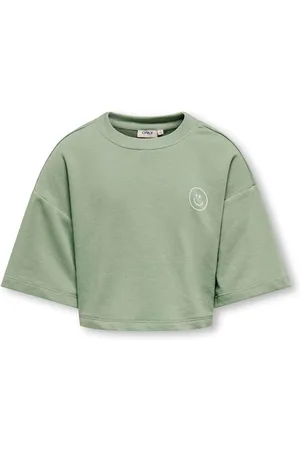 ONLY Green Smile Top/Shorts Sweat Set122128 cm