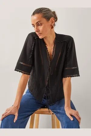Monsoon Hayley Lace Tie TopM
