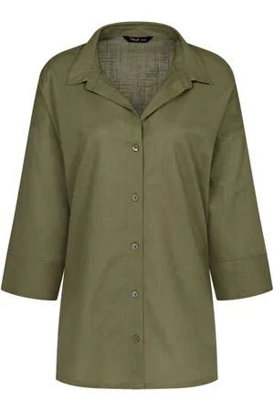 Triumph Boyfriend Green Summer Wear 100% Cotton Shirt36
