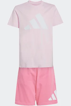 adidas Essentials Large Logo Shorts and 100% Cotton T-Shirt Set13