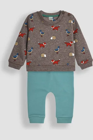 JoJo Maman Bébé Print Sweatshirt & Joggers Set3