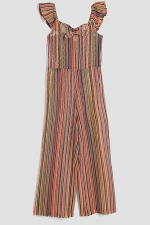River Island Girls Stripe Crochet Jumpsuit146152 cm