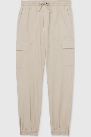 Reiss Haven Cotton Drawstring Cargo Trousers36 R