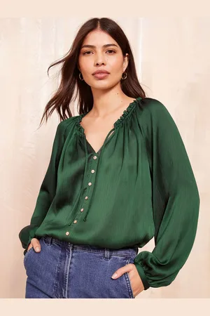 Friends Like These Long Sleeve Button Front Foil Shirt42