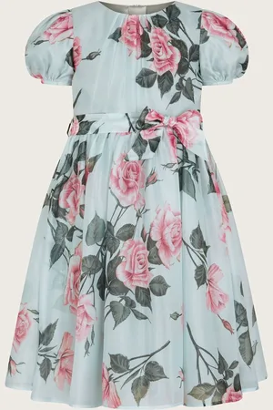 Monsoon Rosaline Flower Print Organza Dress140146 cm