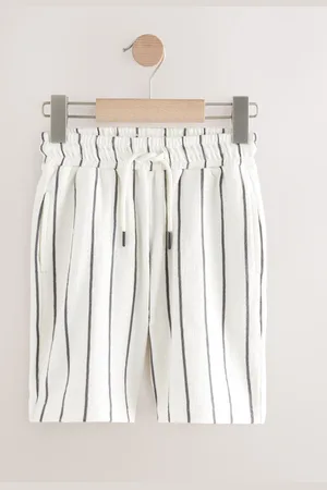 Next 100% Cotton Texture Striped Shorts (3-16yrs)110116 cm