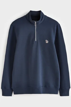 Paul Smith Logo Quarter Zip 100% Cotton SweatshirtS