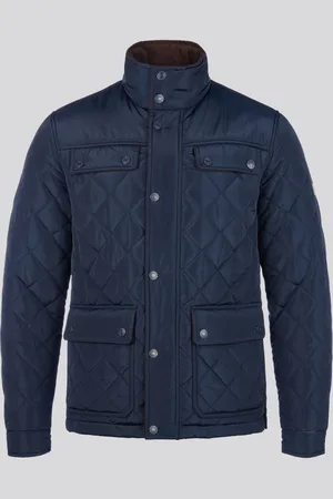 U.S. Polo Assn. U. S. Polo Assn. Mens Diamond Quilted Funnel Black JacketXXL