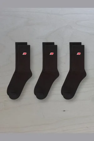 New Balance NB Patch Logo Crew Socks 3 PackM