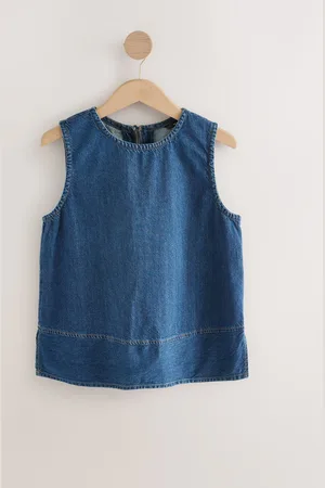 Next Round Neck Denim 100% Cotton Shell TopEU 40 (UK 12)
