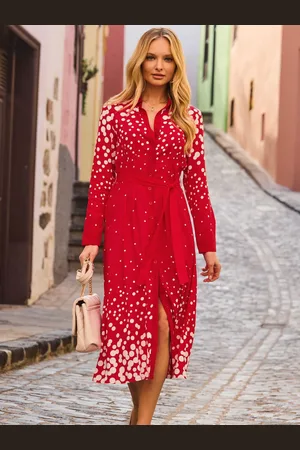 Sosandar Geometric Print Shirt Dress38