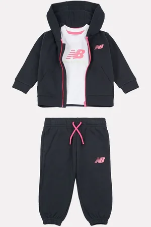 New Balance Kids Full Zip Hoodie 100% Cotton Short & T-Shirt Set8086 cm