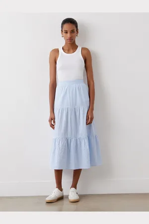 Finery London Esha Cotton Tiered Midi Skirt46