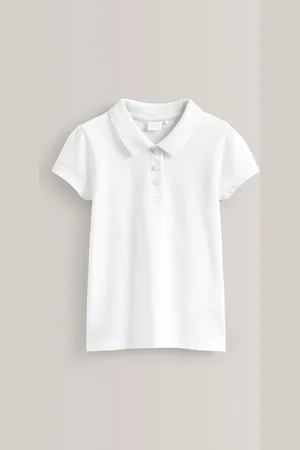 Next 100% Cotton Short Sleeve Polo Shirts 2 Pack (3-16yrs)9 Years Slim (134cm)