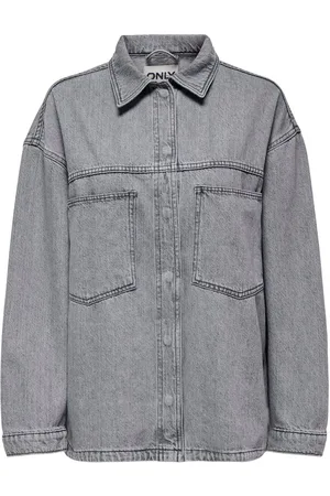 ONLY Long Sleeve Loose Denim Over Shirt36