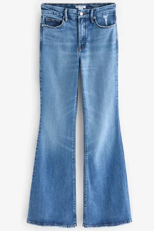 GOOD AMERICAN Good Legs Flare Deep V Yoke Jeans46