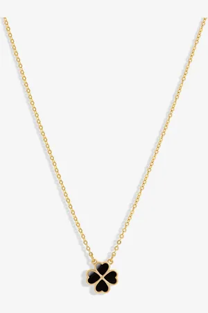 Jon Richard Jet Heart Clover PendantJeden
