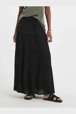 JD Williams Crinkle Tiered Maxi Skirt46