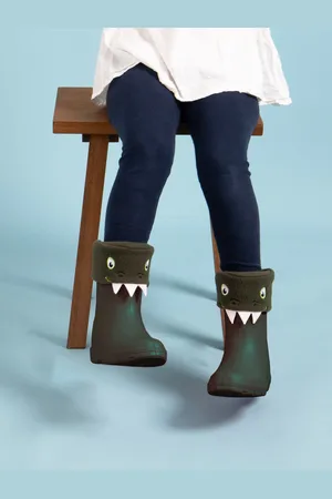 Totes Childrens Dinosaur Welly Liner SocksEU 24 (UK 7)