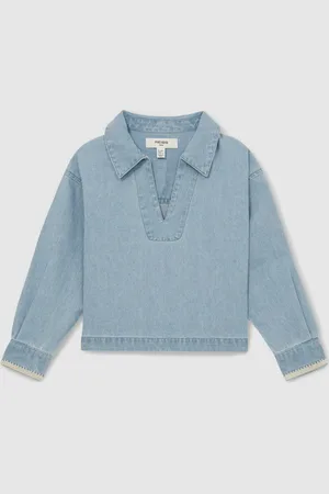 Reiss Dean Chambray Collared Top134140 cm