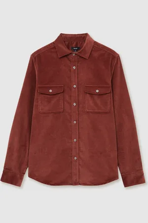 Reiss Tucci Cotton-Blend Corduroy OvershirtM