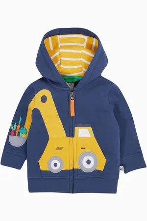 Frugi Zielona bluza z kapturem Carbis w 100% z bawełny organicznej110116 cm