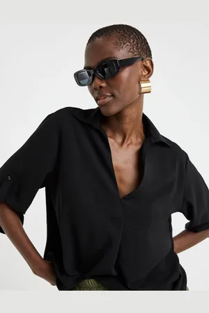JD Williams Textured Fabric Collar Utility Popover Top54