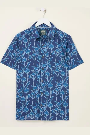 Fat Face FatFace Short Sleeve Sprig Print 100% Cotton ShirtM