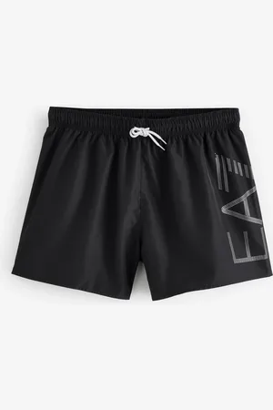 EA7 Emporio Armani Large Logo Black Swim Shorts2X-L
