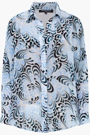 French Connection Devore Dia V-Neck ShirtXL