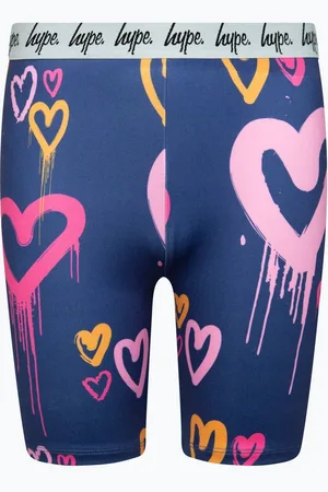 Hype . Girls Blue Script Shorts134140 cm