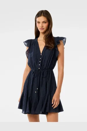 Forever New Maxine Flutter Sleeves Mini Dress38