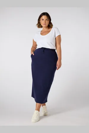 Live Unlimited London Jersey Midi 100% Cotton Skirt46