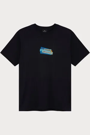 Paul Smith Blue Regular Fit Logo 100% Organic Cotton T-ShirtL