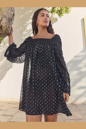 Next Long Sleeve Sheer Lurex Cover-Up46tall