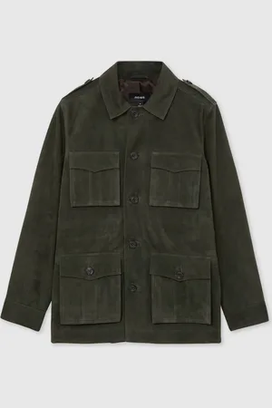 Reiss Stafford Suede Four Pocket Field JacketXL