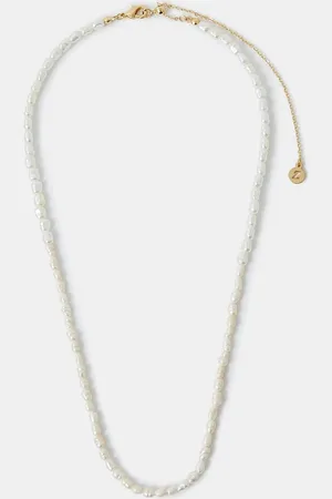 Accessorize 14ct Plated Seed Pearl NecklaceJeden