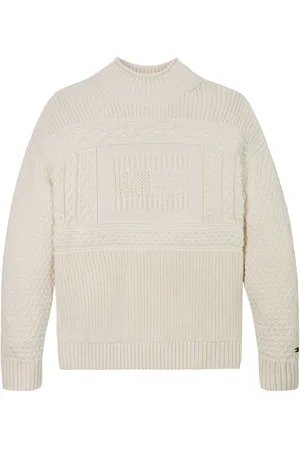 Tommy Hilfiger Flag Cable Turtleneck 100% Cotton Jumper5 lat (110 cm)