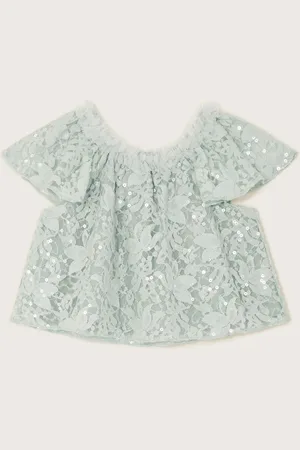 Monsoon Thea Lace Sequin Top122128 cm