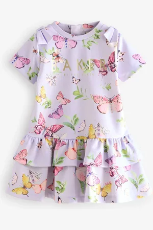 Ted Baker Lilac Purple Printed Ponte Dress104110 cm